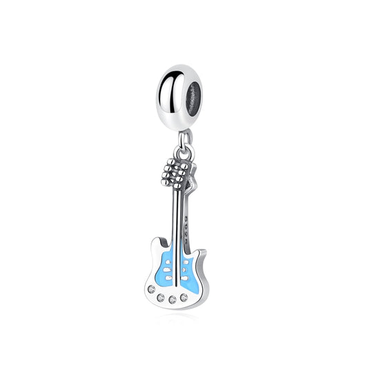 925 Sterling Silver Guitar Dangle Charm